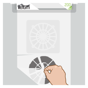 VELUM, Verschmutzung entfernen